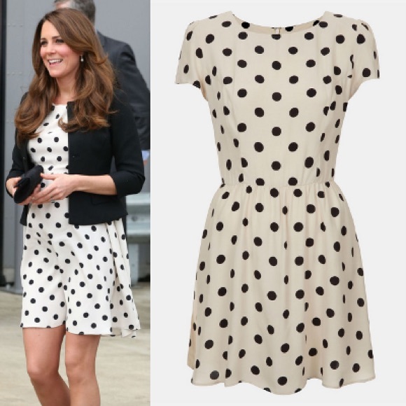 topshop petite polka dot dress